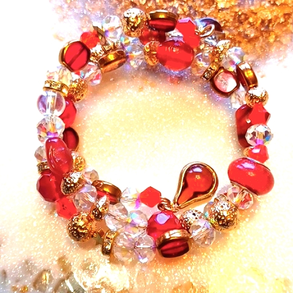 Pretty Bar Shop Nebula Luxe Molten Red Rock Bracelet